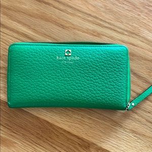Kate Spade wallet kelly green
